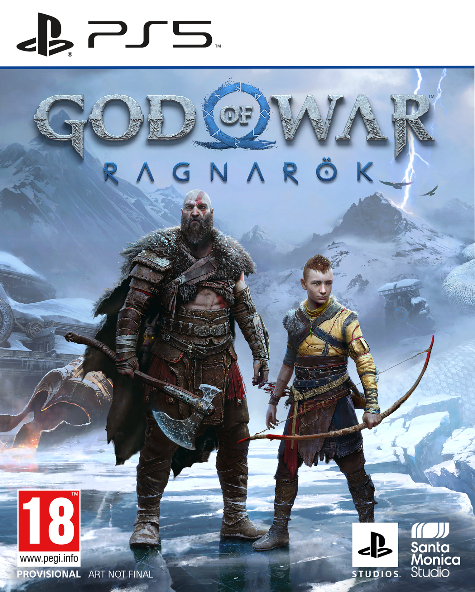 God ow war Ragnarök PS5 cover